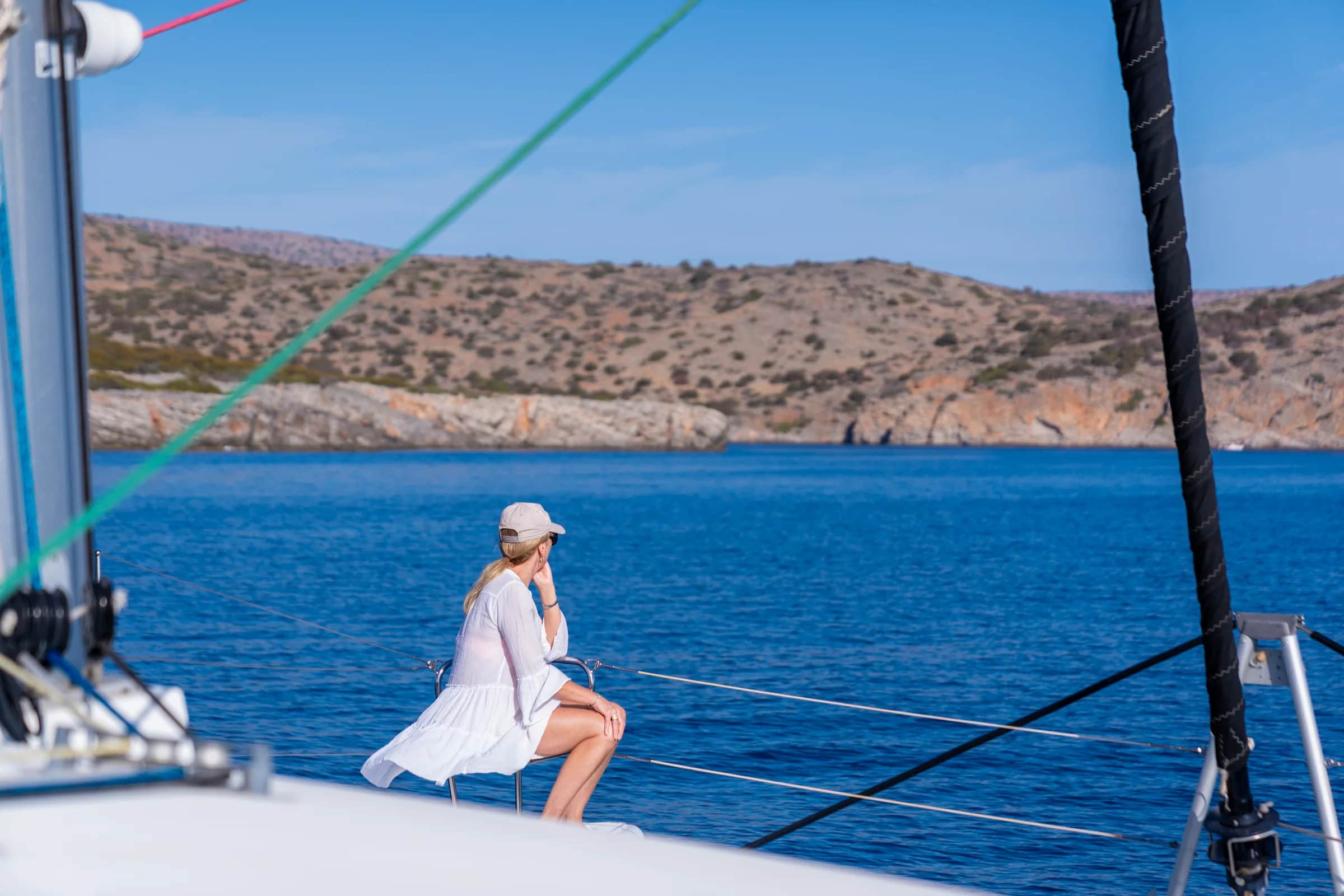 Semi-Private Catamaran Cruise in Agios Nikolaos, Spinalonga & All-Inclusive Experience